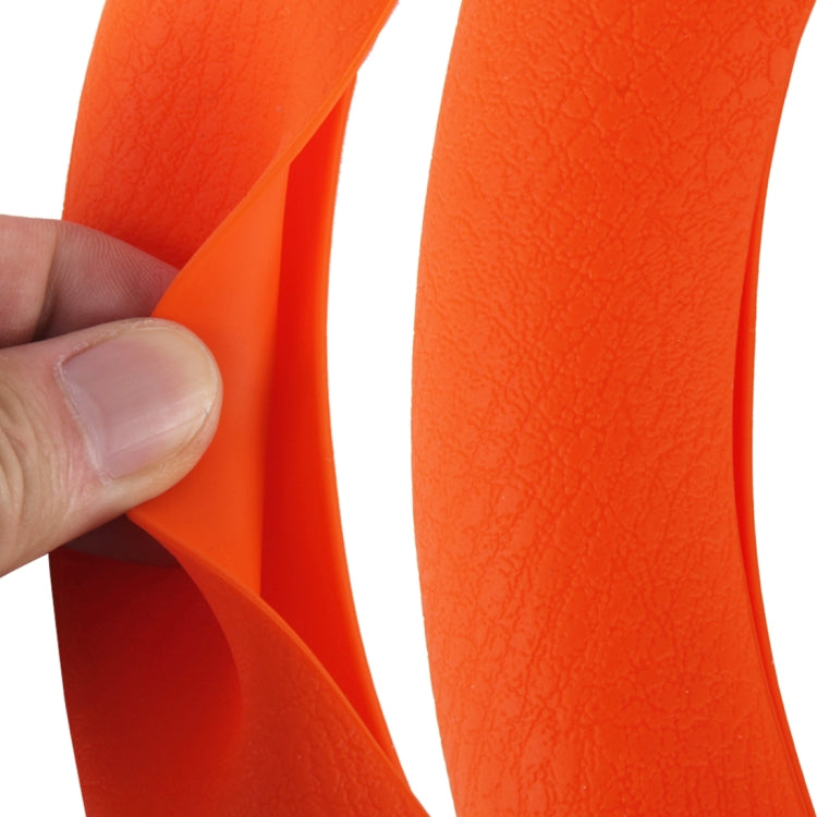 Crocodile Texture Universal Rubber Car Steering Wheel Cover For 34-48cm Wheel