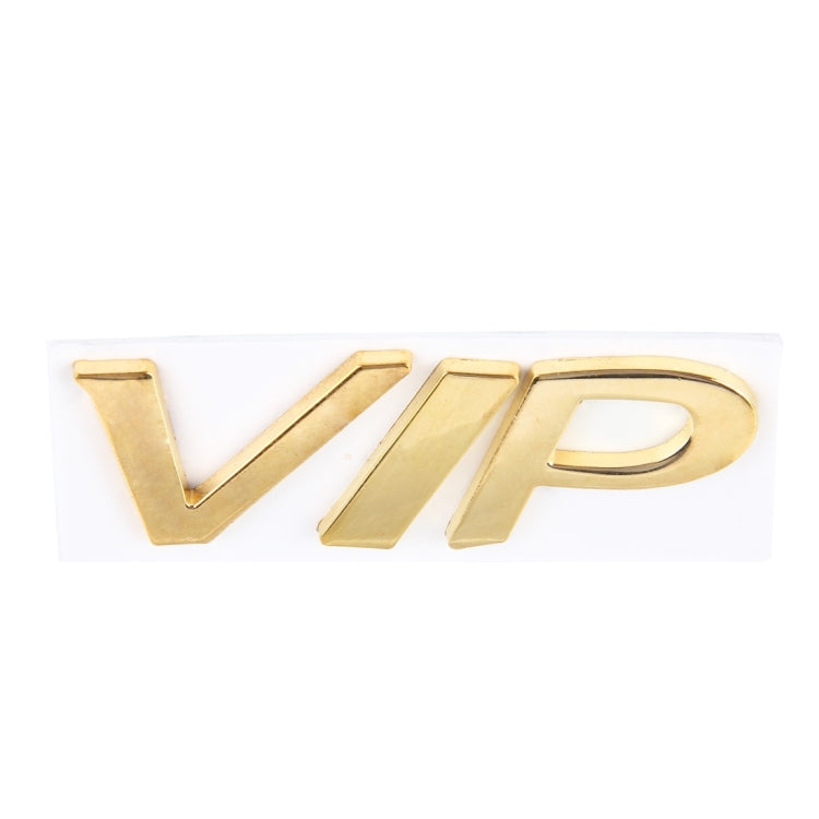VIP Shape Shining Metal Car Free Sticker, Letter