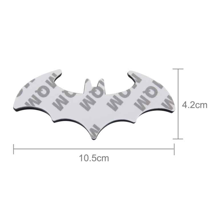Bat Shape Shining Metal Car Free Sticker