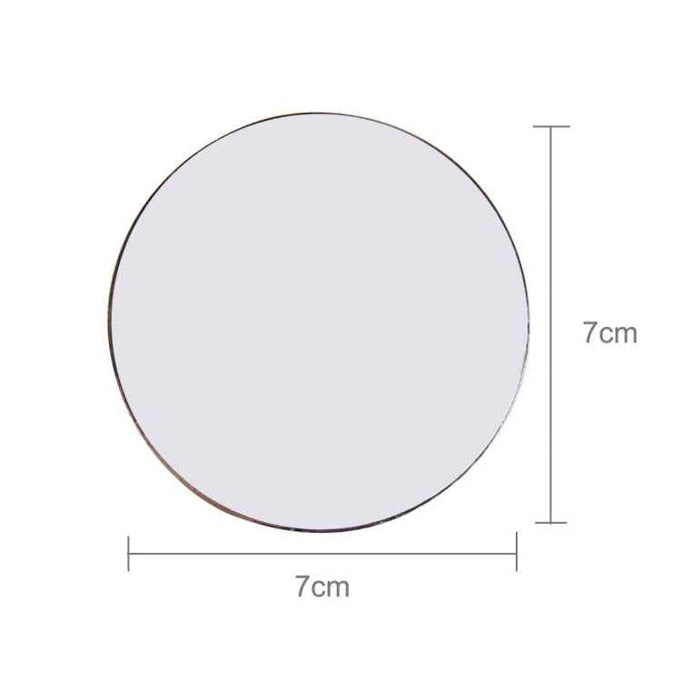 Skull Pattern Circular Shape Shining Metal Car Free Sticker