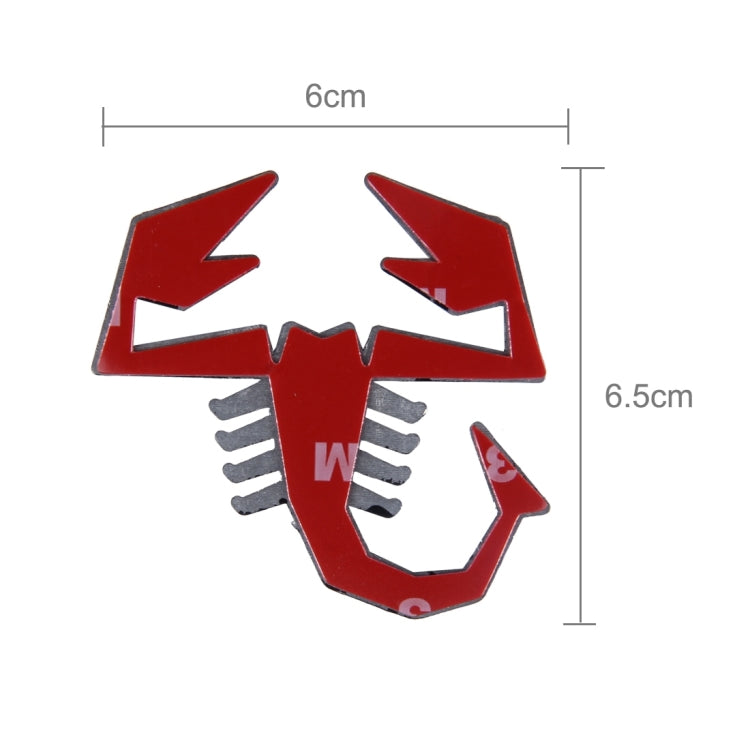Scorpion Shape Shining Metal Car Free Sticker, Scorpion