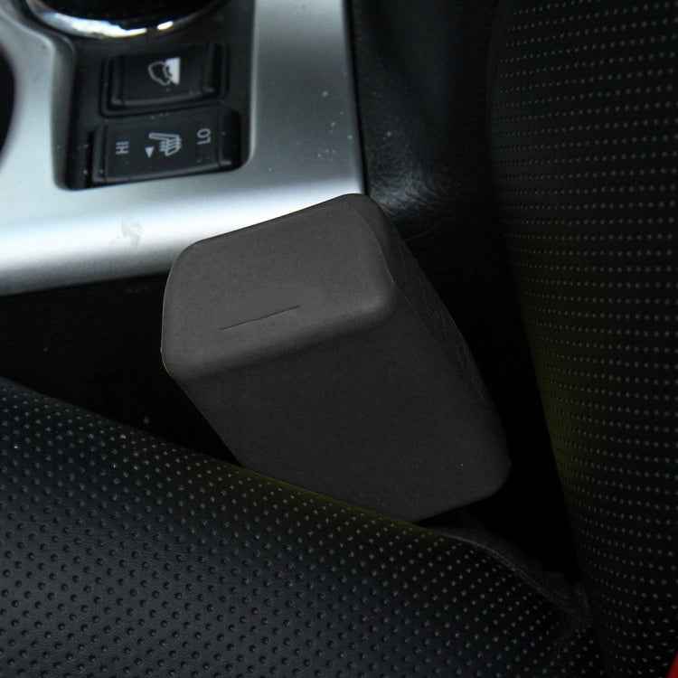 Safe Rubber Car Seat Belt Clips Locking Buckles Protective Cover, Red, Black, Orange, Green, Blue