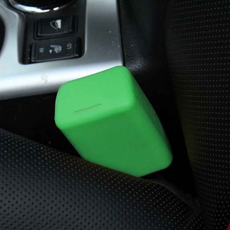 Safe Rubber Car Seat Belt Clips Locking Buckles Protective Cover, Red, Black, Orange, Green, Blue