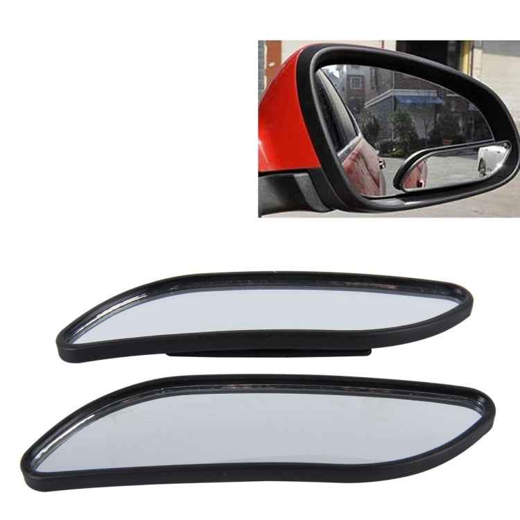 3R-067 2 PCS Car Blind Spot and Wide Rear View Wide Angle Adjustable Mirror
