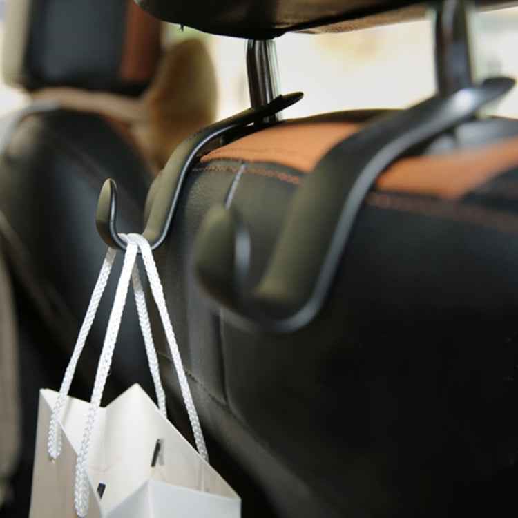 2 PCS 3R 1.5kg Load Capacity Car Backseat Convenient Sundries Hook for Holding Plastic Bag Backbag