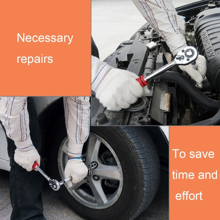 AIWA 40 PCS Automobile Motorcycle Tool Box Set Socket Wrench Sleeve Suit Hardware Auto Car Repair Tools Socket Wrenches for Precise Repair or Maintenance