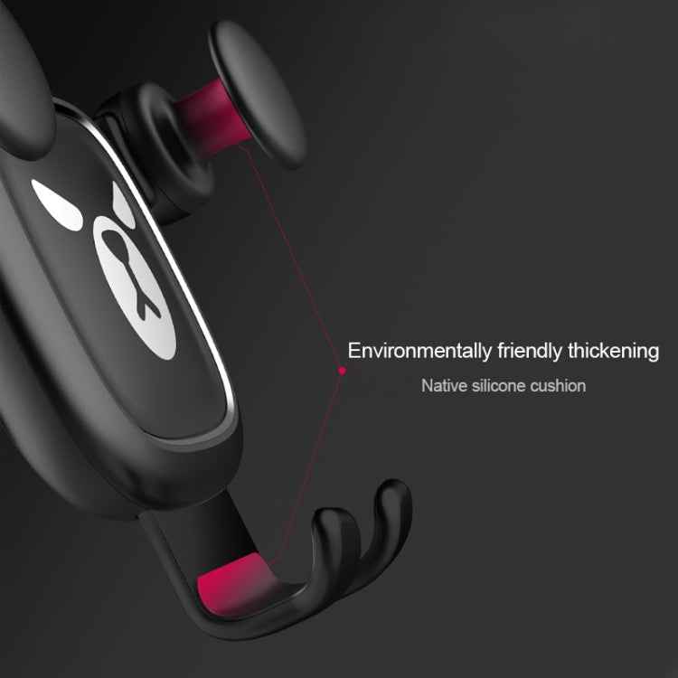 Big Eyes Pattern Gravity Cartoon Air Vent Car Mount Phone Holder, Big Eyes(Black), Big Eyes(Silver)