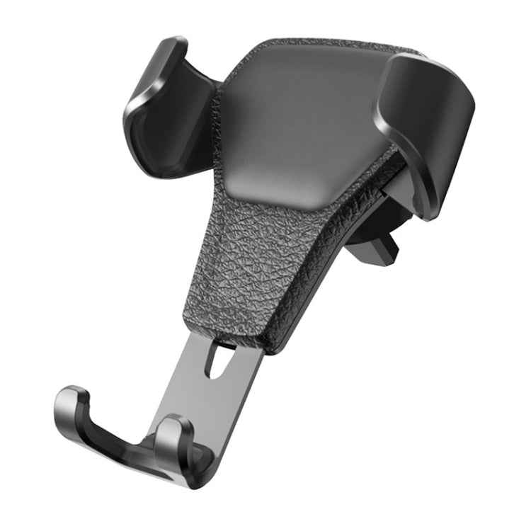 Litchi Texture Gravity Car Mount Phone Holder