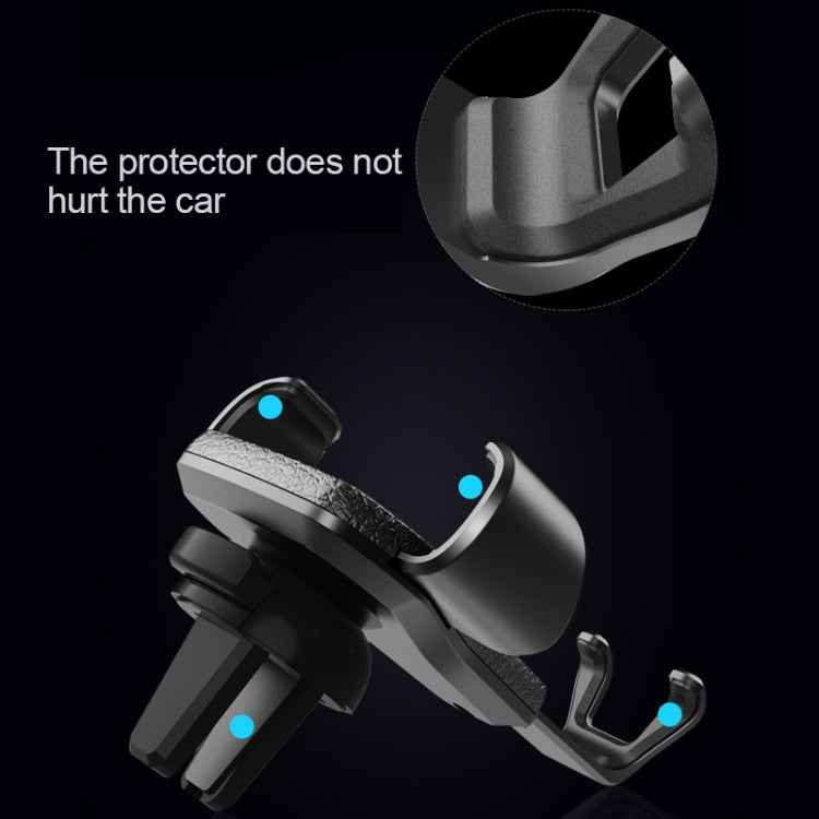 Litchi Texture Gravity Car Mount Phone Holder