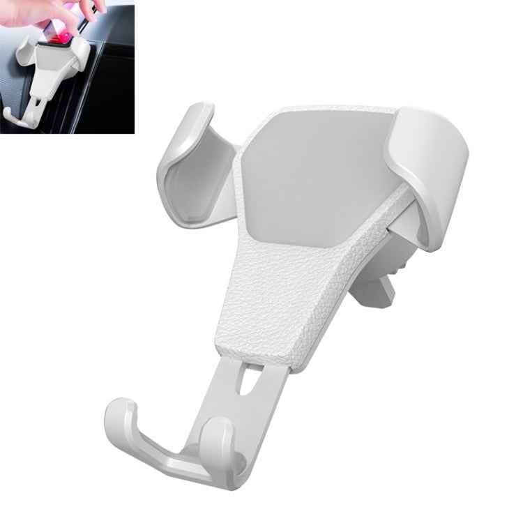 Litchi Texture Gravity Car Mount Phone Holder