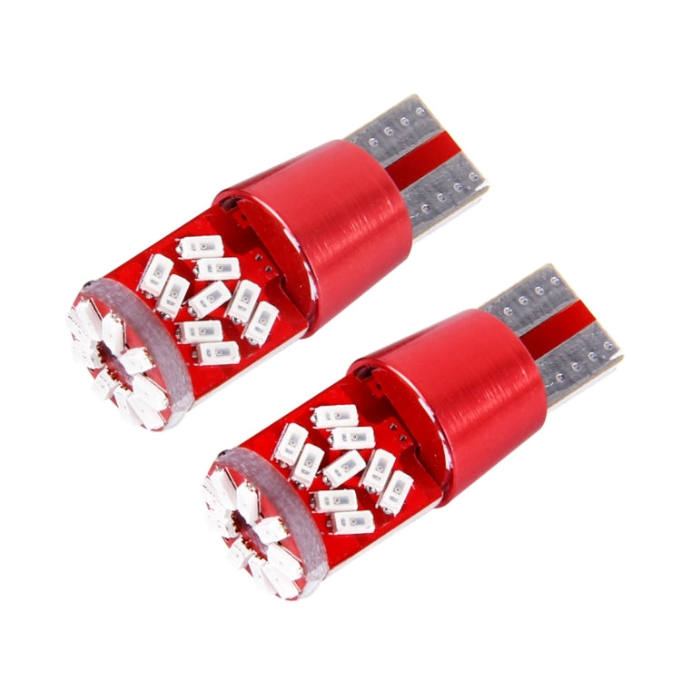 2 PCS T10 5W 27 SMD-3014 LEDs Car Clearance Light Lamp, DC 12V, 27 SMD-3014 LEDs, T10+5W Blue Light