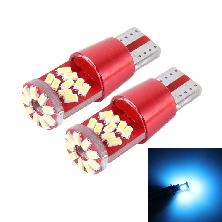 2 PCS T10 5W 27 SMD-3014 LEDs Car Clearance Light Lamp, DC 12V, 27 SMD-3014 LEDs, T10+5W Blue Light