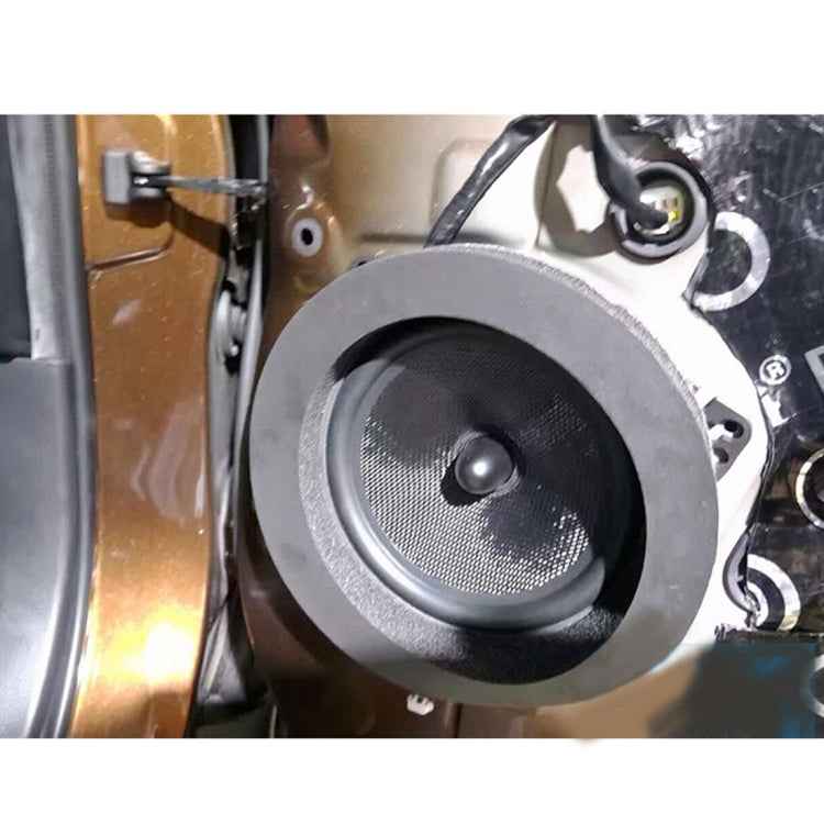 2 PCS Car Sound Insulation Speaker Soundproof Cotton with Self Adhesive Car Sound Insulation Cotton, Outer Diameter : 19.5 cm, Inner Diameter: 14.3 cm
