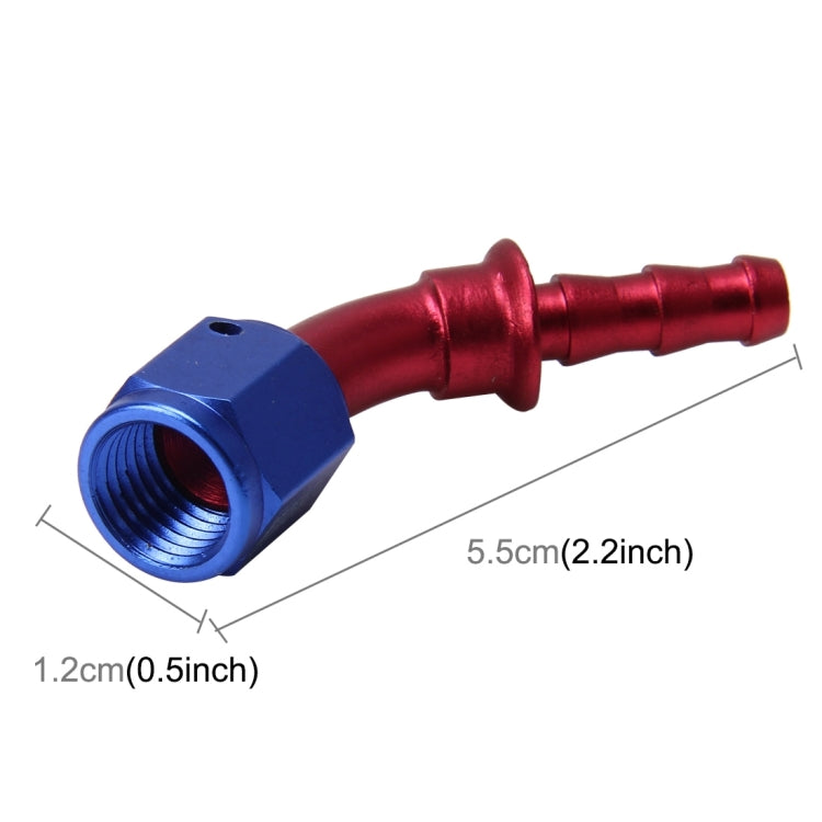 Pipe Joints 45 Degree Swivel Oil Fuel Fitting Adaptor Oil Cooler Hose Fitting Aluminum Alloy AN4 Fitting Car Auto Accessories, 45 Degree AN4
