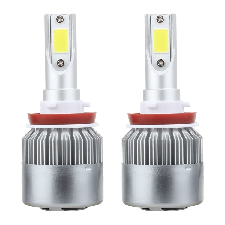 2 PCS H8/H9/H11 18W 1800 LM 8000K IP68 Casnbus Constant Current Car LED Headlight with 2 COB Lamps, DC 9-36V, H8/H11, H11
