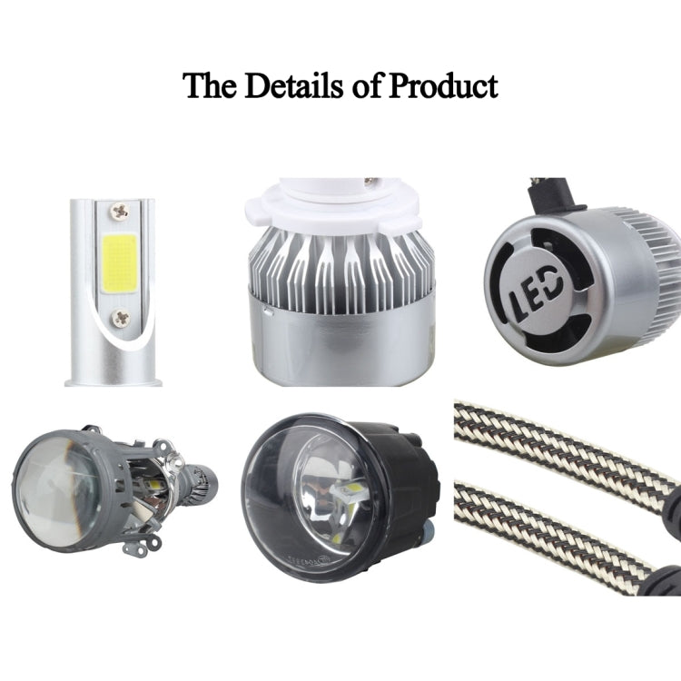 2 PCS H8/H9/H11 18W 1800 LM 8000K IP68 Casnbus Constant Current Car LED Headlight with 2 COB Lamps, DC 9-36V, H8/H11, H11