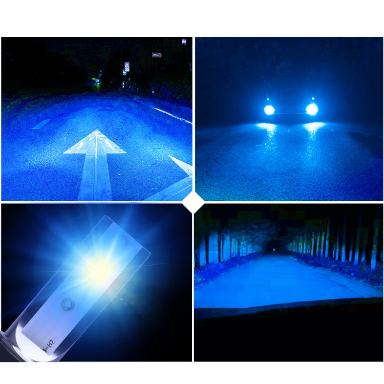 2 PCS H7 18W 1800 LM 8000K IP68 Casnbus Constant Current Car LED Headlight with 2 COB Lamps, DC 9-36V, H7