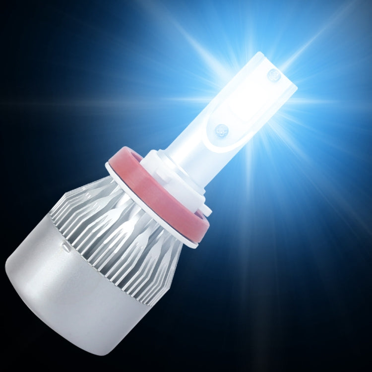 2 PCS H7 18W 1800 LM 8000K IP68 Casnbus Constant Current Car LED Headlight with 2 COB Lamps, DC 9-36V, H7