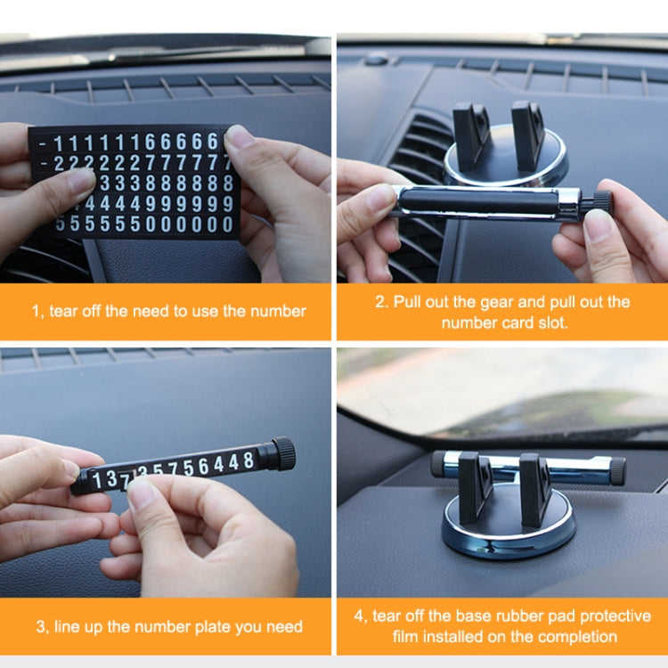 Multi-function Car Instrument Panel Mobile Phone Holder Temporary Parking Card