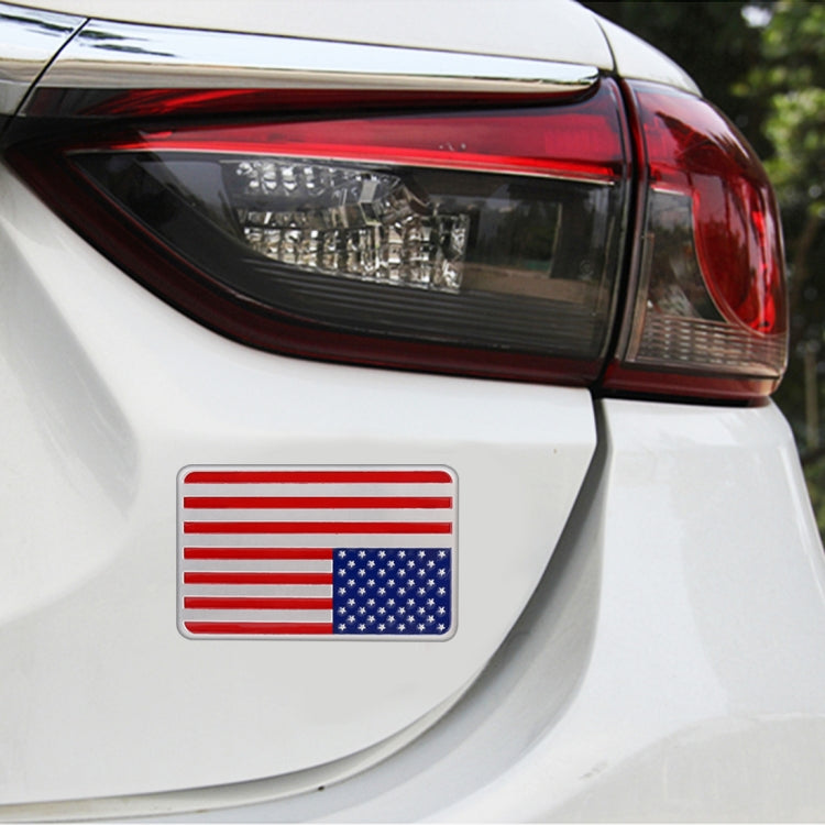 Car-Styling Rectangle Shape USA Flag Pattern Random Decorative Sticker, USA Flag Rectangle Shape