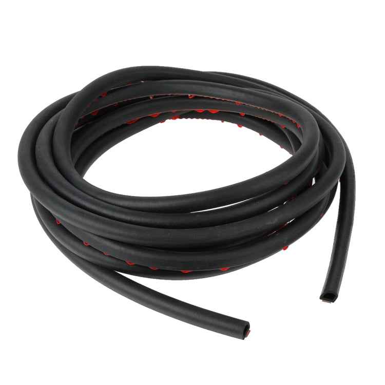 Small D-shaped Car Noise Reduction Sealing Strip with Sticker, Length: 5m