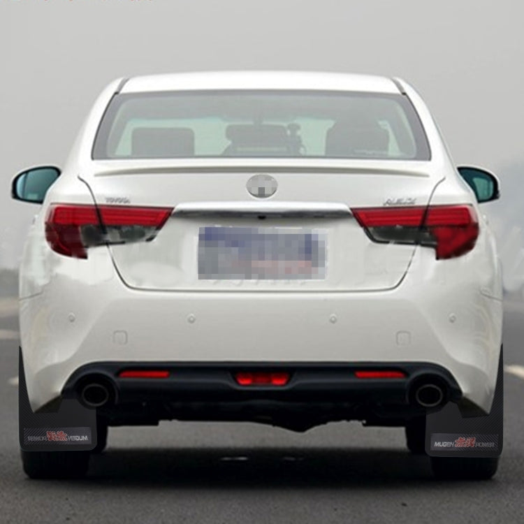 A Pair 3D Carbon Universal Racing Mudflaps Mud Guard Mudguards Fender, 21 x43cm