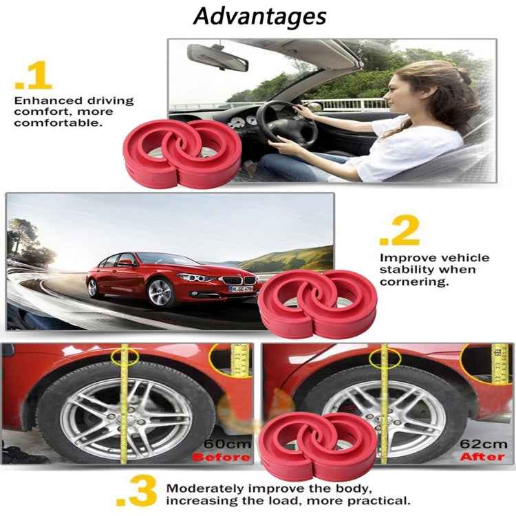 2pcs Car Auto F Type Shock Absorber Spring Bumper Power Cushion Buffer