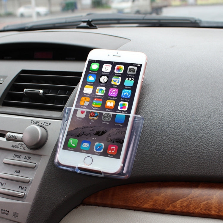 SHUNWEI Car Storage Bag Car Storage Box Bonded Phone Holder Transparent Mobile Phone Box, SD-1136