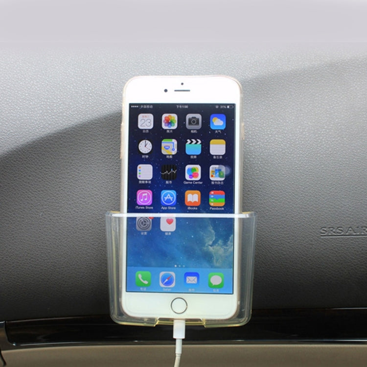 SHUNWEI Car Storage Bag Car Storage Box Bonded Phone Holder Transparent Mobile Phone Box, SD-1136