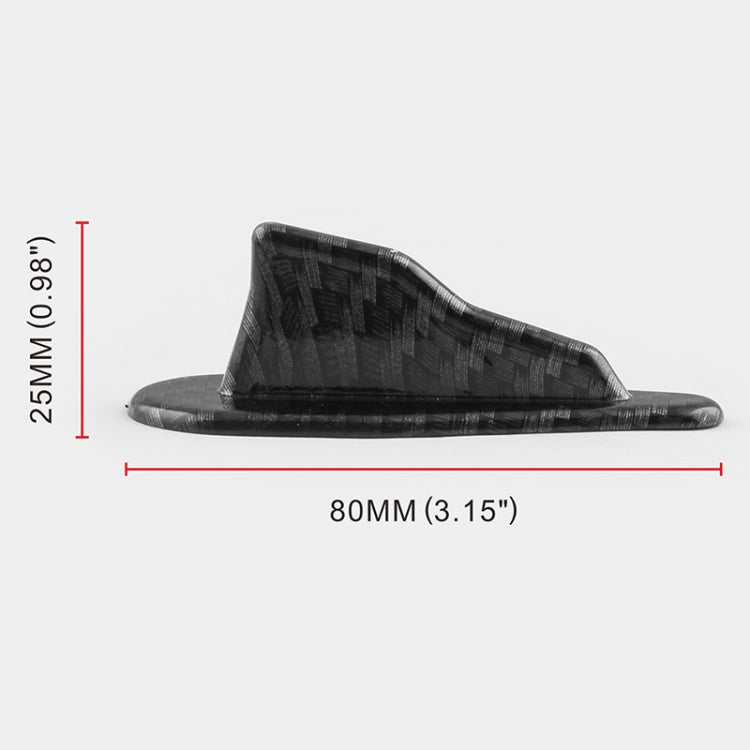 10 PCS Universal Car Carbon Fiber Shark Fin Diffuser Vortex Generator Roof Spoiler, Carbon Fiber