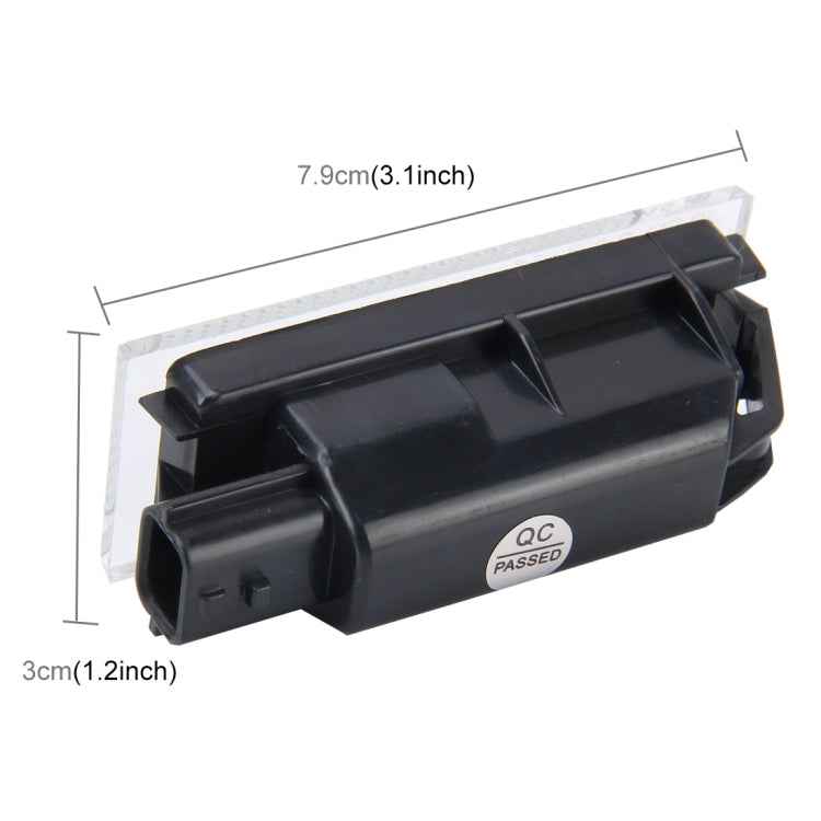 2 PCS License Plate Light with 18 SMD-3528 Lamps for Renault,2W 120LM,6000K, DC12V(White Light)