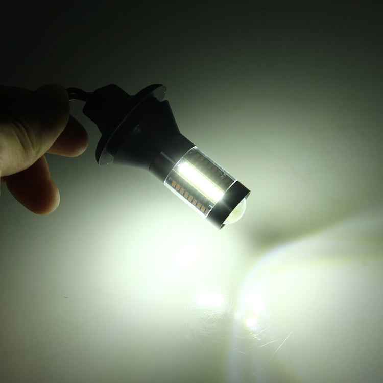 2PCS 1156/Ba15s 5W 300LM 66LEDs SMD-4014 Car Tail Bulb Turn Signal Auto Reverse Lamp Daytime Turn Running Light Car Source (White Light+ Yellow Light),Cable Lenght:1 m