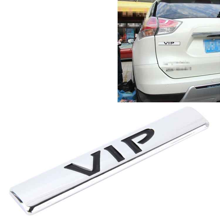 Auto VIP Sticker VIP Label Car Stickers 3D Metal Fashion VIP Logo Car Stickers,Size:9.5*1.5cm