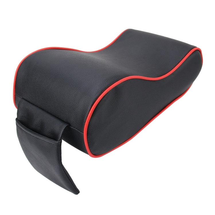 Universal Car PU Leather and Memory Foam Wrapped Armrest Box Breathable Car Armrest Box Mat with Phone Holder Storage Bag, without Card Slot (Black Red), without Card Slot (Black ), without Card Slot (Khaki), without Card Slot (Brown)