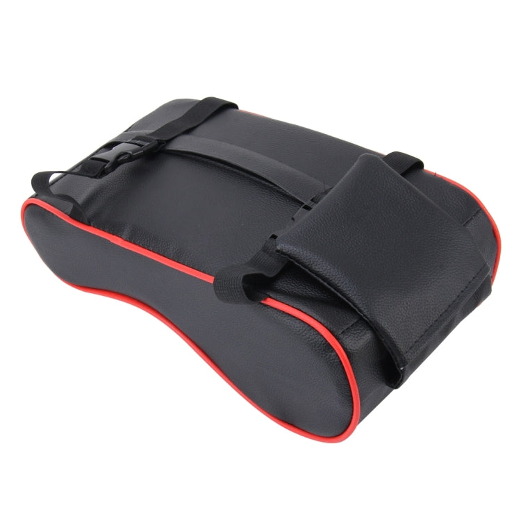 Universal Car PU Leather and Memory Foam Wrapped Armrest Box Breathable Car Armrest Box Mat with Phone Holder Storage Bag, without Card Slot (Black Red), without Card Slot (Black ), without Card Slot (Khaki), without Card Slot (Brown)