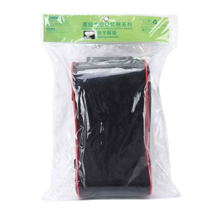 Universal Car PU Leather and Memory Foam Wrapped Armrest Box Breathable Car Armrest Box Mat with Phone Holder Storage Bag