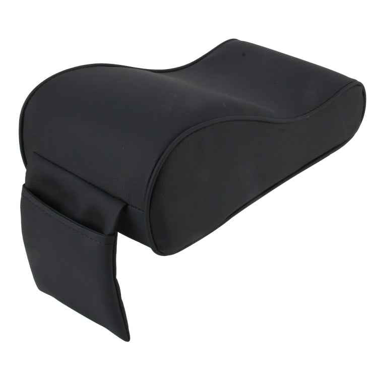 Universal Car PU Leather and Memory Foam Wrapped Armrest Box Breathable Car Armrest Box Mat with Phone Holder Storage Bag
