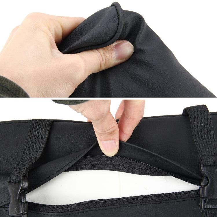 Universal Car PU Leather and Memory Foam Wrapped Armrest Box Breathable Car Armrest Box Mat with Phone Holder Storage Bag, without Card Slot (Black ), without Card Slot (Khaki), without Card Slot (Brown), without Card Slot (Black Red)