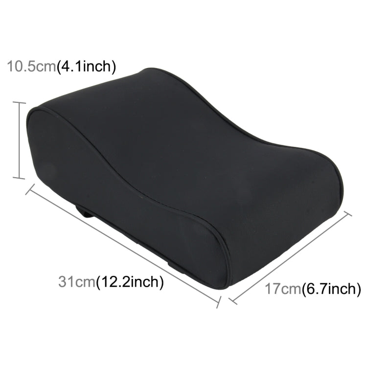 Universal Car PU Leather and Memory Foam Wrapped Armrest Box Breathable Car Armrest Box Mat with Phone Holder Storage Bag, without Card Slot (Black ), without Card Slot (Khaki), without Card Slot (Brown), without Card Slot (Black Red)