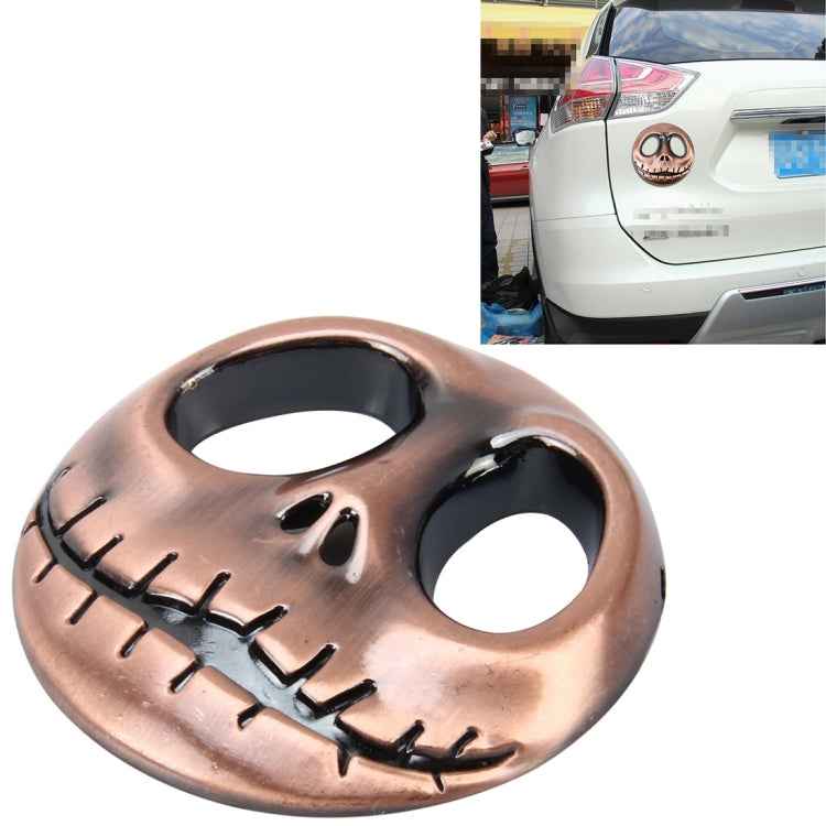 Skull Bone Shape Auto Sticker 3D Metal Fashion Car Stickers