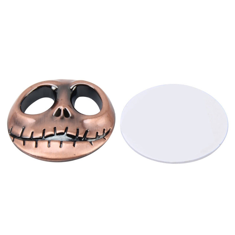 Skull Bone Shape Auto Sticker 3D Metal Fashion Car Stickers, Skull Bone2, Skull Bone Yellow