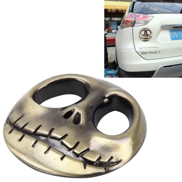 Skull Bone Shape Auto Sticker 3D Metal Fashion Car Stickers