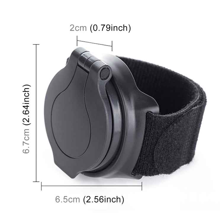 Bicycle 360 Degree Back Mirror Arm Wrist Strap Rear View Mirror