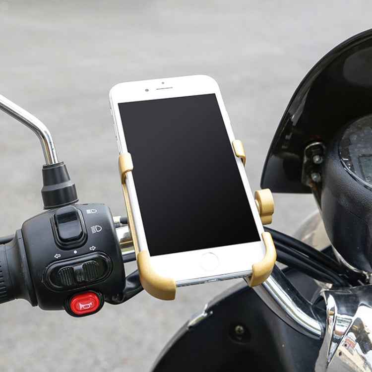 Motorcycle Handlebar Aluminum Alloy Phone Bracket, Suitable for 60-100mm Device