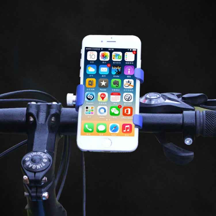360 Degree Rotatable Aluminum Alloy Phone Bracket for Bicycle, Suitable for 50-100mm Device