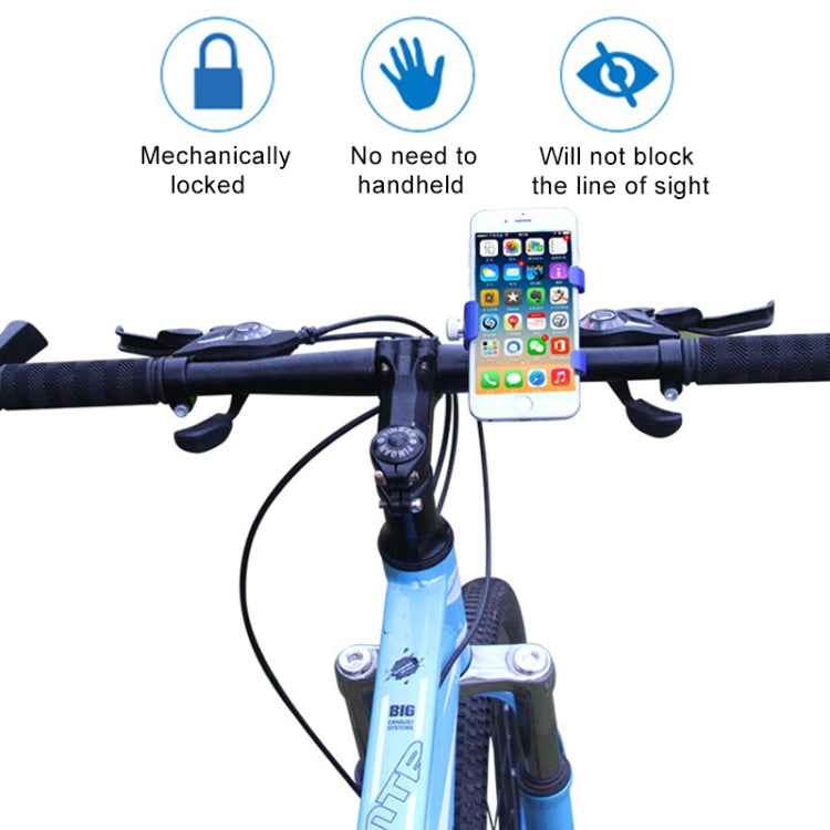 360 Degree Rotatable Aluminum Alloy Phone Bracket for Bicycle, Suitable for 50-100mm Device