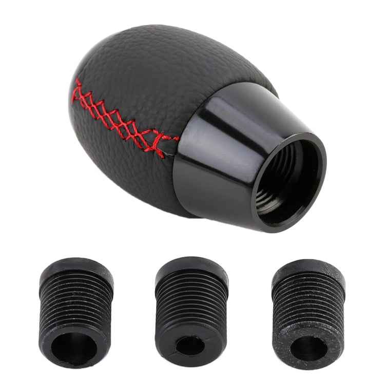 Universal Car Leather Metal Gear Shift Knob Modified Car Auto Transmission Shift Lever Knob, Shift Lever Knob