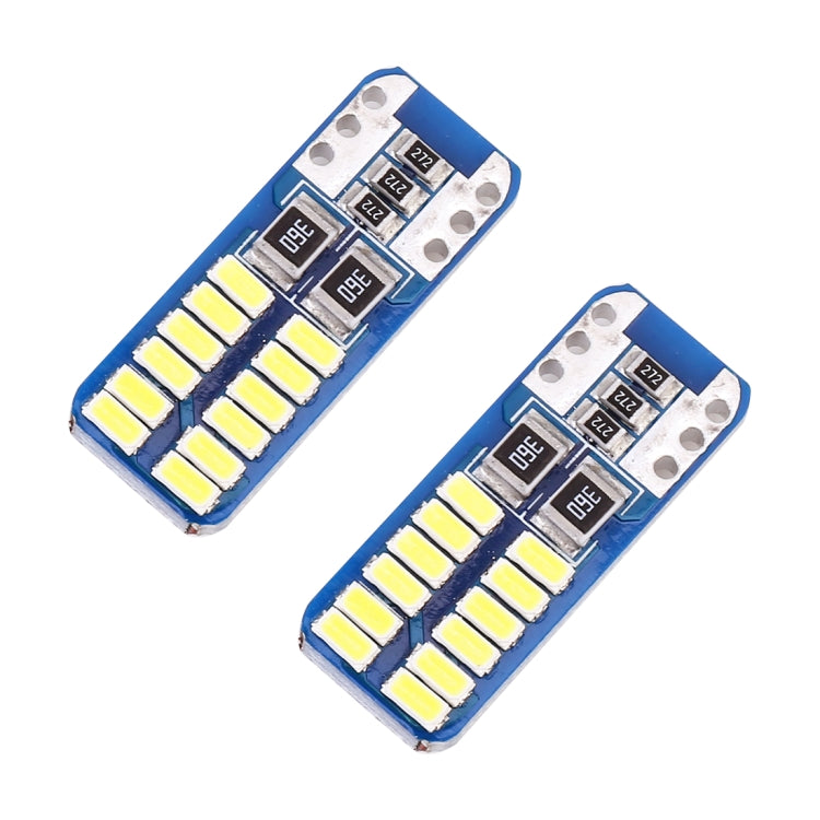 2 PCS T10 / W5W / 168 / 194 DC12V 1.4W 6000K 90LM 12LEDs SMD-3014 Car Reading Lamp Clearance Light, with Decoder, T10 / W5W / 168 / 194(90LM)