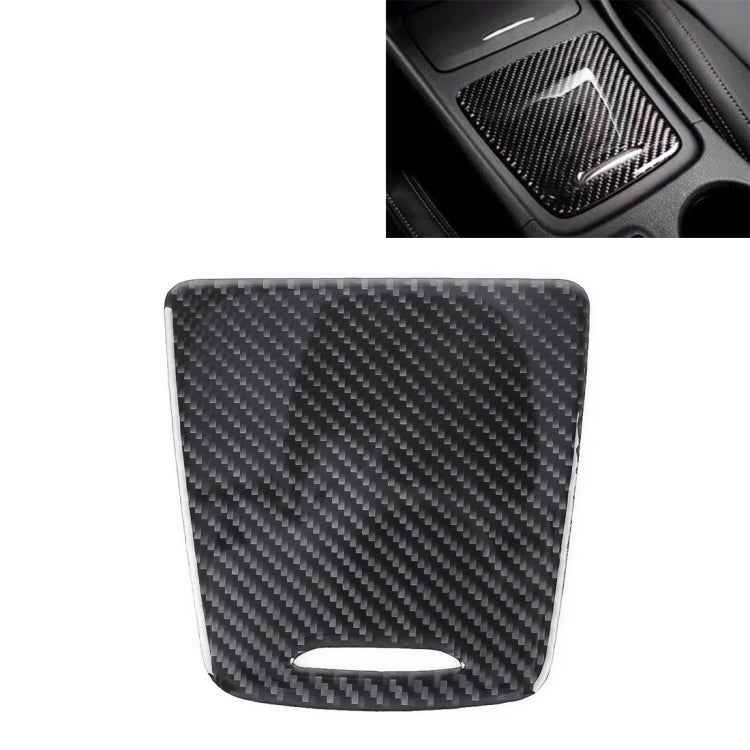 Car Carbon Fiber Storage Box Panel Decorative Sticker for Mercedes-Benz GLA 2015-2018