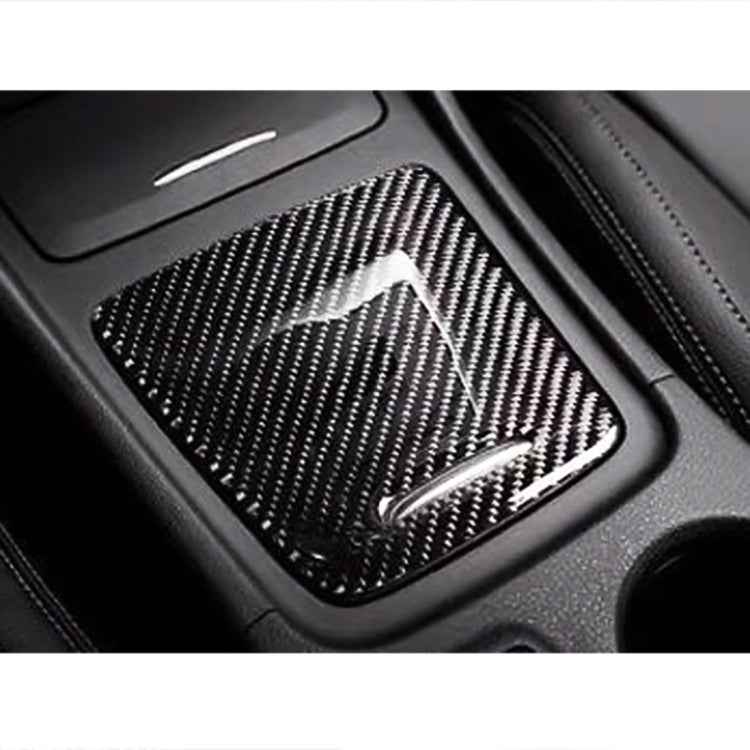 Car Carbon Fiber Storage Box Panel Decorative Sticker for Mercedes-Benz GLA 2015-2018